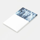 美しい馬チーム冬のドライビングフォト ポストイット (アングル)