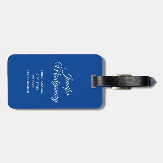 美しい馬チーム冬のドライビングフォト ラゲッジタグ (裏面横)