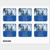 美しい馬チーム冬の写真事業 スクエアシール (シート)