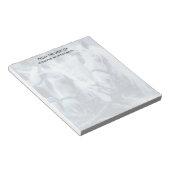 美しい馬チーム冬の写真 ノートパッド (アングル)