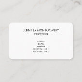 美しい馬チーム冬の写真 名刺 (裏面)