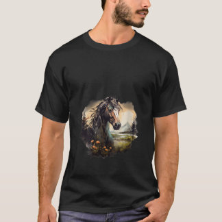 美しい馬ワイルドアイディアクリエイティブインスピレーショングラ Tシャツ