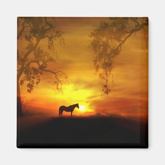 美しい馬磁石 マグネット (正面)