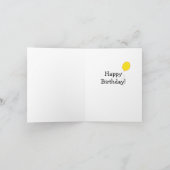 美しい馬誕生日カード カード (内部)