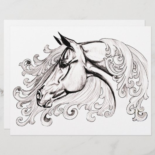 美しい馬 (正面/裏面)