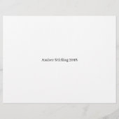 美しい馬 (裏面)