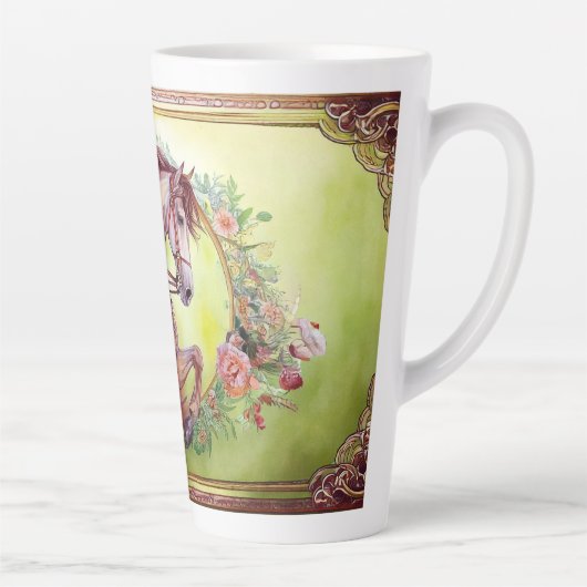 美しい馬 カフェラテマグ (右)