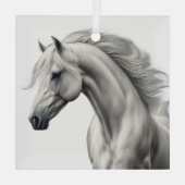 美しい馬 ガラスオーナメント (裏面)