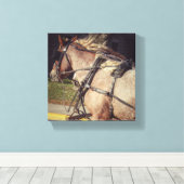 美しい馬 キャンバスプリント (インサイチュ (ウッドフロア))