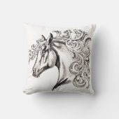 美しい馬 クッション (正面)