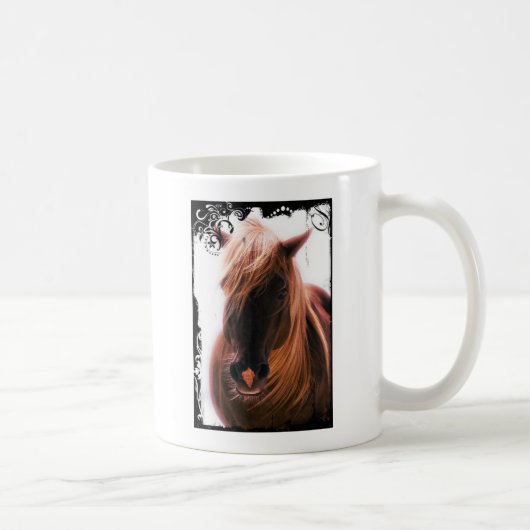 美しい馬 コーヒーマグカップ (右)