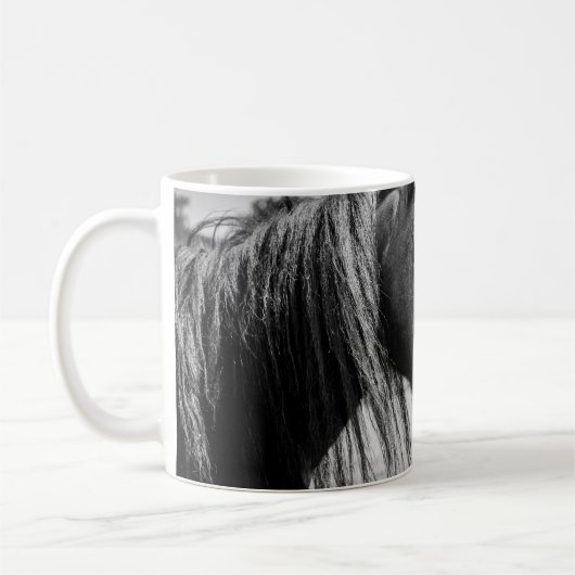 美しい馬 コーヒーマグカップ (左)