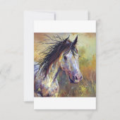 美しい馬 サンキューカード (正面)