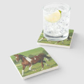 美しい馬 ストーンコースター (横)