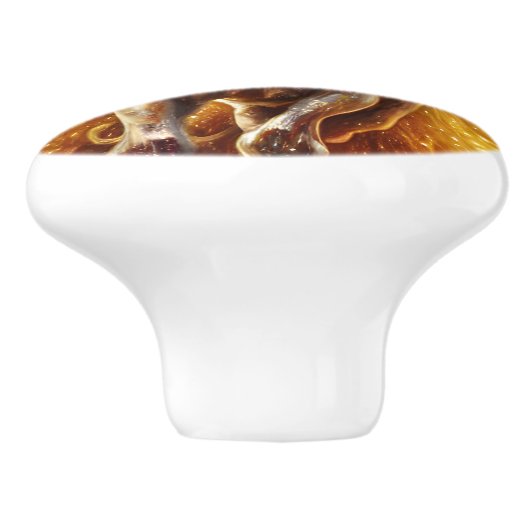 美しい馬 セラミックノブ (側面)