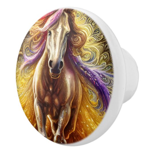 美しい馬 セラミックノブ (右)