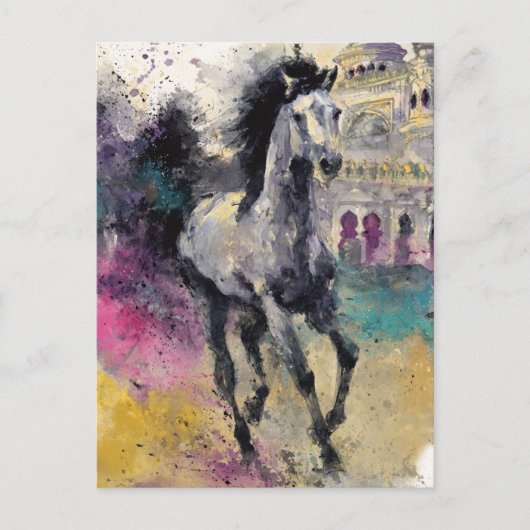美しい馬 ポストカード (正面)