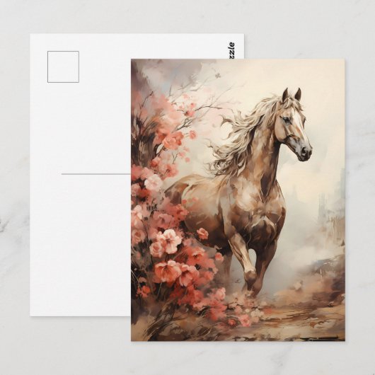 美しい馬 ポストカード (正面/裏面)