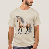 美しい馬 Tシャツ (正面)