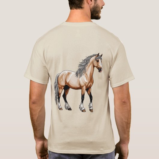 美しい馬 Tシャツ (裏面)