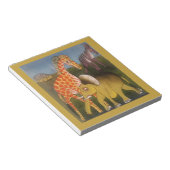 美しい驚くべきアフリカの野生動物サファリ色 ノートパッド (アングル)