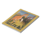 美しい驚くべきアフリカの野生動物サファリ色 ノートパッド (回転)