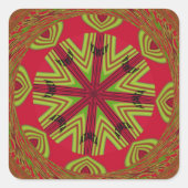 美しい驚くべきアフリカは伝統的デザイン スクエアシール (正面)