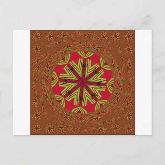 美しい驚くべきアフリカは伝統的デザイン ポストカード (正面)