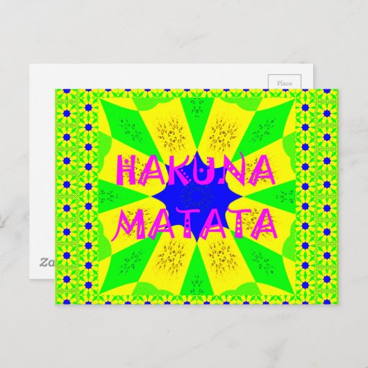 美しい驚くべきアフリカフェミニンデザインの色 ポストカード (正面/裏面)