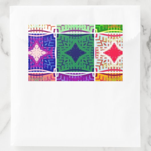 美しい驚くべきアフリカ市松模様にプリントパターン 長方形シール (バッグ)