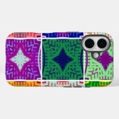 美しい驚くべきアフリカ市松模様にプリントパターン Case-Mate iPhoneケース (裏面 (横))
