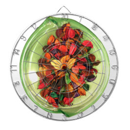 美しい驚くべきカラフルバラデザイン ダーツボード