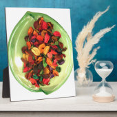 美しい驚くべきカラフルバラデザイン フォトプラーク (側面)