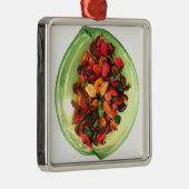 美しい驚くべきカラフルバラデザイン メタルオーナメント (右)