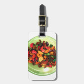 美しい驚くべきカラフルバラデザイン ラゲッジタグ (正面縦)