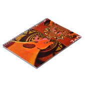 美しい驚くべきキリンはサファリ動物を愛する ノートブック (左側)