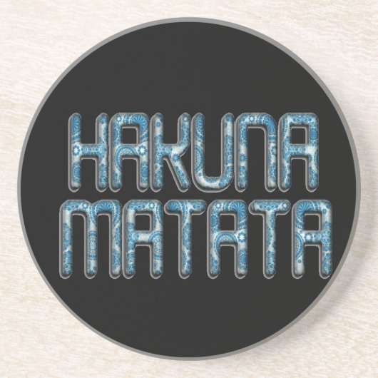 美しい驚くべきスワヒリ文字引用文デザイン コースター (正面)