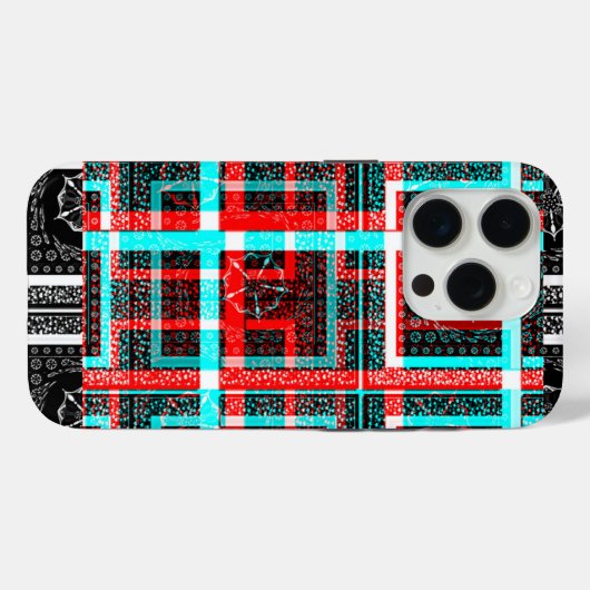 美しい驚くべき幾何学的な迷宮アートデザイン Case-Mate iPhoneケース (裏面 (横))