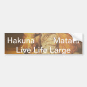 美しい驚くべき猫と犬の赤ちゃんアートプリント バンパーステッカー (正面)