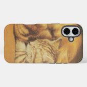 美しい驚くべき猫と犬の赤ちゃんアートプリント Case-Mate iPhoneケース (裏面 (横))