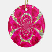 美しい驚くべき赤いバラ.jpg セラミックオーナメント (左)