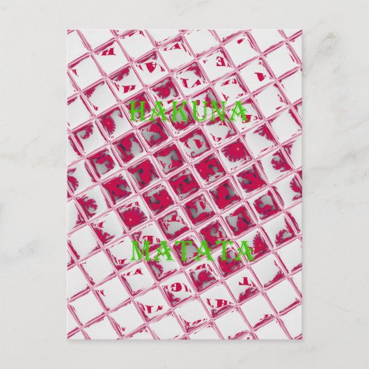 美しい驚くべき赤スタイリッシュ鏡イメージアート ポストカード (正面)