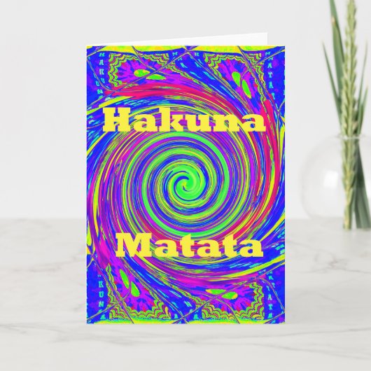 美しい驚カラフルくべき渦ベクトル幾何学 カード (正面)