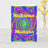 美しい驚カラフルくべき渦ベクトル幾何学 カード (黄色い花)