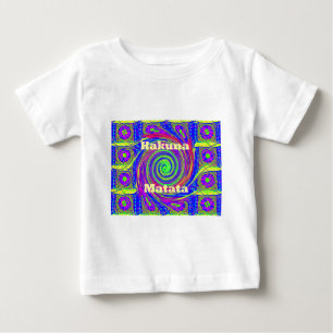 美しい驚カラフルくべき渦ベクトル幾何学 ベビーTシャツ