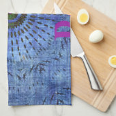 美しい驚モダンくべきデニムデザイン:日最高の曜 キッチンタオル (四つ折り)