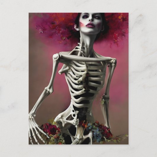 美しい骨格女性 ポストカード (正面)