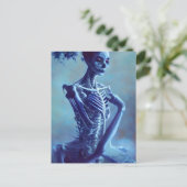 美しい骨格骨の女性 ポストカード (スタンド正面)