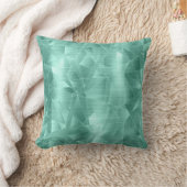 美しい高級ティール(緑がかった色)幾何学模様の枕 クッション (ブランケット)