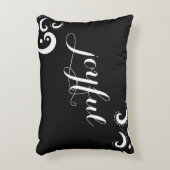 美しい高級ブラックアクセント装飾用クッション アクセントクッション (正面(垂直))